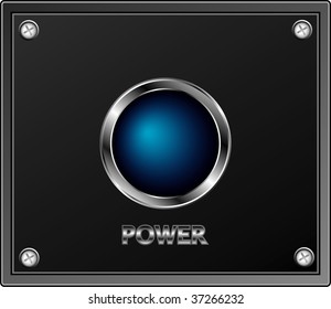 blue power button