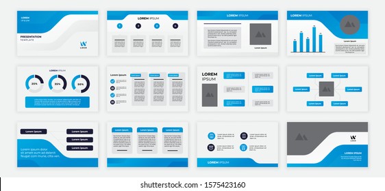 blue power point presentation template