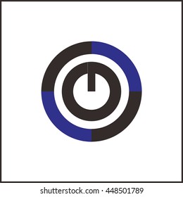 blue power symbol