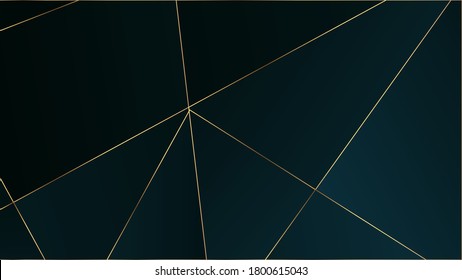 Blue Premium Polygon Pattern. VIP Rich Silver Geometric Celebration Background. Elegant Dark Platinum Chic Shapes Frame Crystal Triangle Blue Premium Wallpaper. Gold Lines Triangular Luxury Banner.