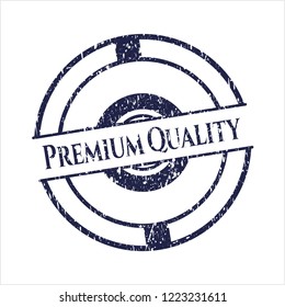 Blue Premium Quality rubber grunge texture seal