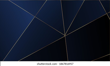 Blue Premium Triangular Texture. Rich VIP Silver Geometric Celebration Wallpaper. Elegant Dark Platinum Chic Shapes Banner Crystal Triangle Blue Premium Background. Gold Lines Polygon Luxury Poster.