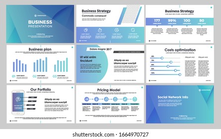 Business Presentation Templates Vector Infographic Elements Stock ...