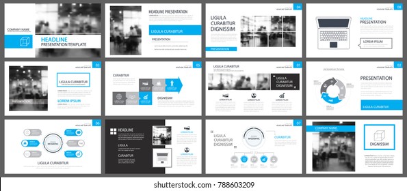 blue presentation templates and infographics elements background. Use for business annual report, flyer, corporate marketing, leaflet, advertising, brochure, modern style.