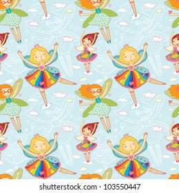 blue princess pattern