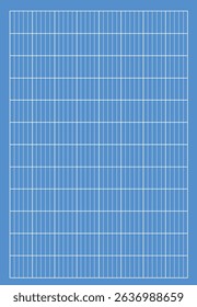 Blue print grid background. Grid line paper wireframe pattern textured. Chequered blank template for cutting mat, office work notebook. flat style.