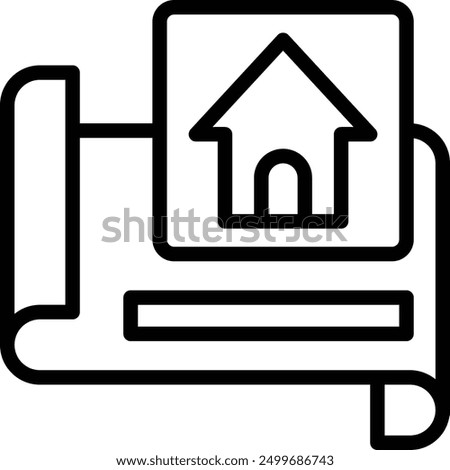 blue print icon. Architectural Plan Icon