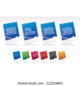Blue print transparent custom made capital letters & digits (drawn from the scratch):  Z, 1, 2, 3.  The artwork are saved as Illustrator EPS version 10 with transparency objects.