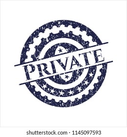 Blue Private distressed rubber texture