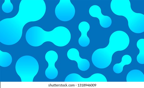 Blue probiotics bacteria background. Biological concept abstract backdrop