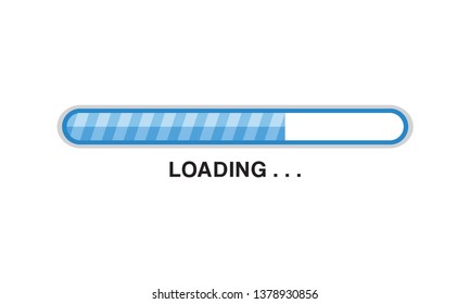 Loading Bar Modern Striped Colorful Processing Stock Vector (Royalty ...