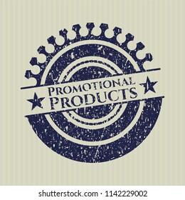 Blue Promotional Products distress rubber seal with grunge texture