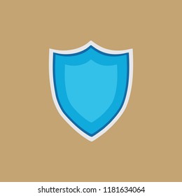 Blue protection shield icon