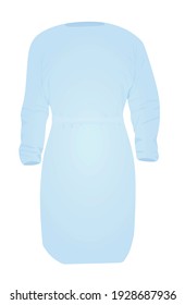 Blue protective suit. vector illustration