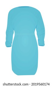 Blue protective suit. vector illustration