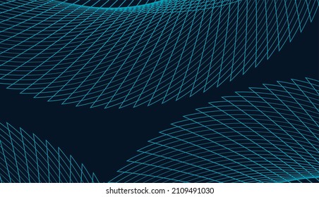Blue Psychedelic Linear Wavy Backgrounds
