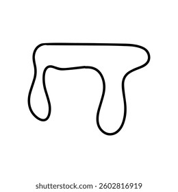 blue puddle cartoon stock element design