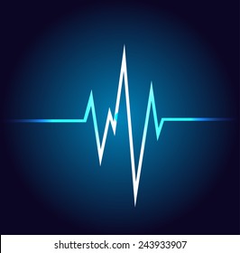 blue pulse Light Abstract Technology background for computer graphic website and internet.