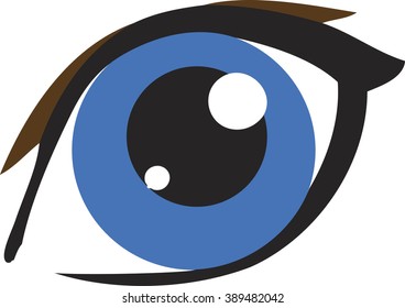 Blue pupil