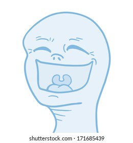 Blue puppet