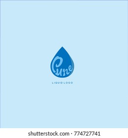 Blue Pure Liquid Logo