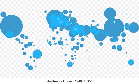 A blue and purple abstract background design with circles, vector illustration