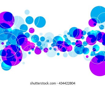blue and purple abstract background design with circles