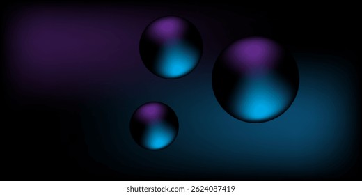 Fundo abstrato azul e roxo com padrão de círculo brilhante. Projeto de linha geométrica.