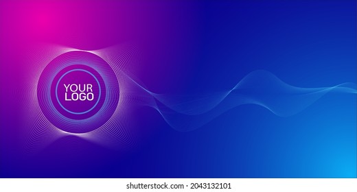 blue and purple abstract background ,line