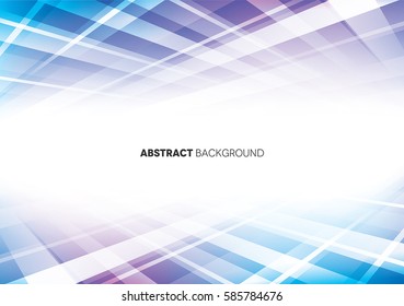 Blue & Purple Abstract Background with Lines