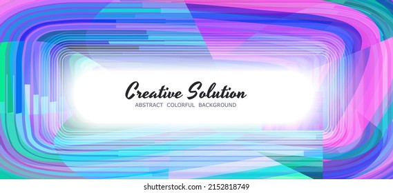 Blue and purple abstract background with many lines in purple and blue colors. Abstract geometric purple modern stylish smooth dark banner background. Vector brochure design