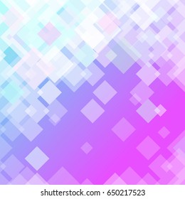 Blue & Purple Abstract Background with square shapes