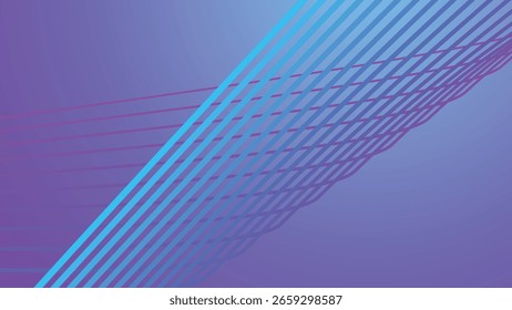 Blue and Purple Abstract Background with Stripes Line for Modern Web Design, UI, and Digital Visuals