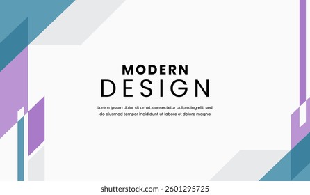 Blue and purple abstract geometric background vector illustration