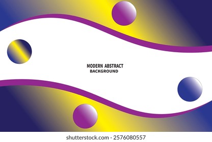 Blue and Purple abstract gradient background. Fluid shapes composition. Vector illustration