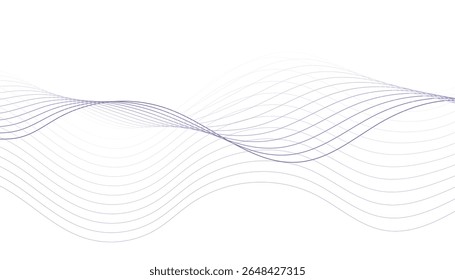 Blue and Purple Abstract Wave Background