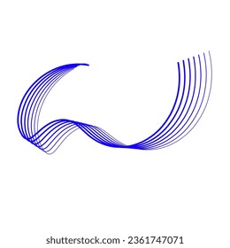 blue purple abstract wavy colourful lines vector illustration eps