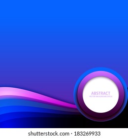 Blue and purple background with circle