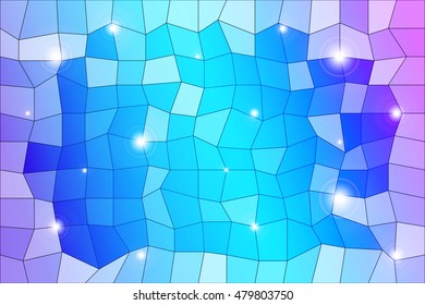 blue, purple background image from the polygonal elements. Vector illustration. Abstraction. For design, presentations, banners.