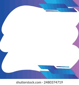 Blue and purple background with white frame, suitable for graphic design projects, social media posts, and website banners.