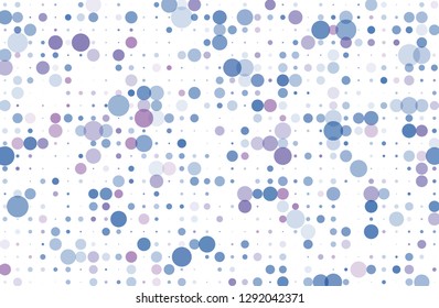 Blue, purple bokeh background. Scalable vector illustration. Pattern with circles of different scale and transparency with overlap. Colorful background for banners, web pages, ads, Wallpapers
