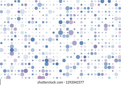 Blue, purple bokeh background. Scalable vector illustration. Pattern with circles of different scale and transparency with overlap. Colorful background for banners, web pages, ads, Wallpapers