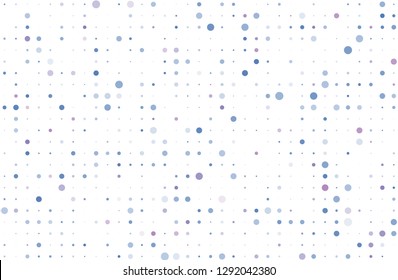 Blue, purple bokeh background. Scalable vector illustration. Pattern with circles of different scale and transparency with overlap. Colorful background for banners, web pages, ads, Wallpapers