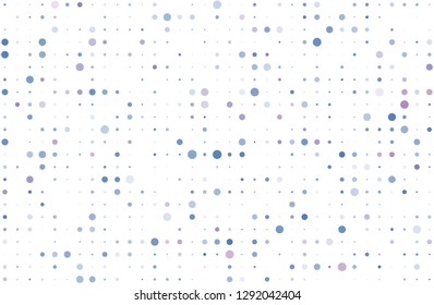 Blue, purple bokeh background. Scalable vector illustration. Pattern with circles of different scale and transparency with overlap. Colorful background for banners, web pages, ads, Wallpapers