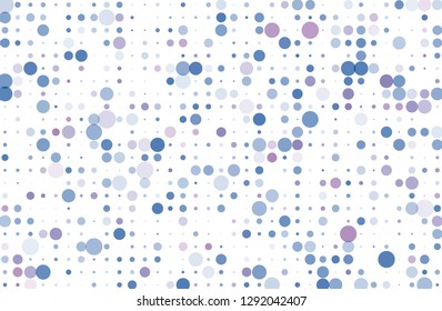Blue, purple bokeh background. Scalable vector illustration. Pattern with circles of different scale and transparency with overlap. Colorful background for banners, web pages, ads, Wallpapers