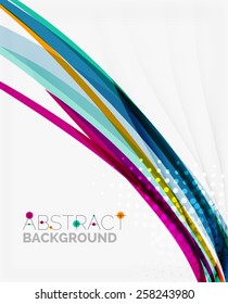 Blue and purple color abstract template, modern background