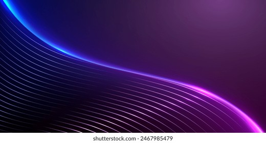 blue and purple color lines abstract vector background.