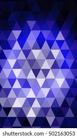 blue, purple color polygon background. Triangle geometrical pattern. Vector illustration. Geometric design for business, brochure