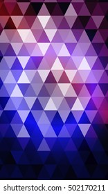blue, purple color polygon background. Triangle geometrical pattern. Vector illustration. Geometric design for business, brochure