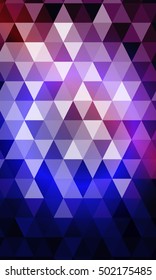 blue, purple color polygon background. Triangle geometrical pattern. Vector illustration. Geometric design for business, brochure